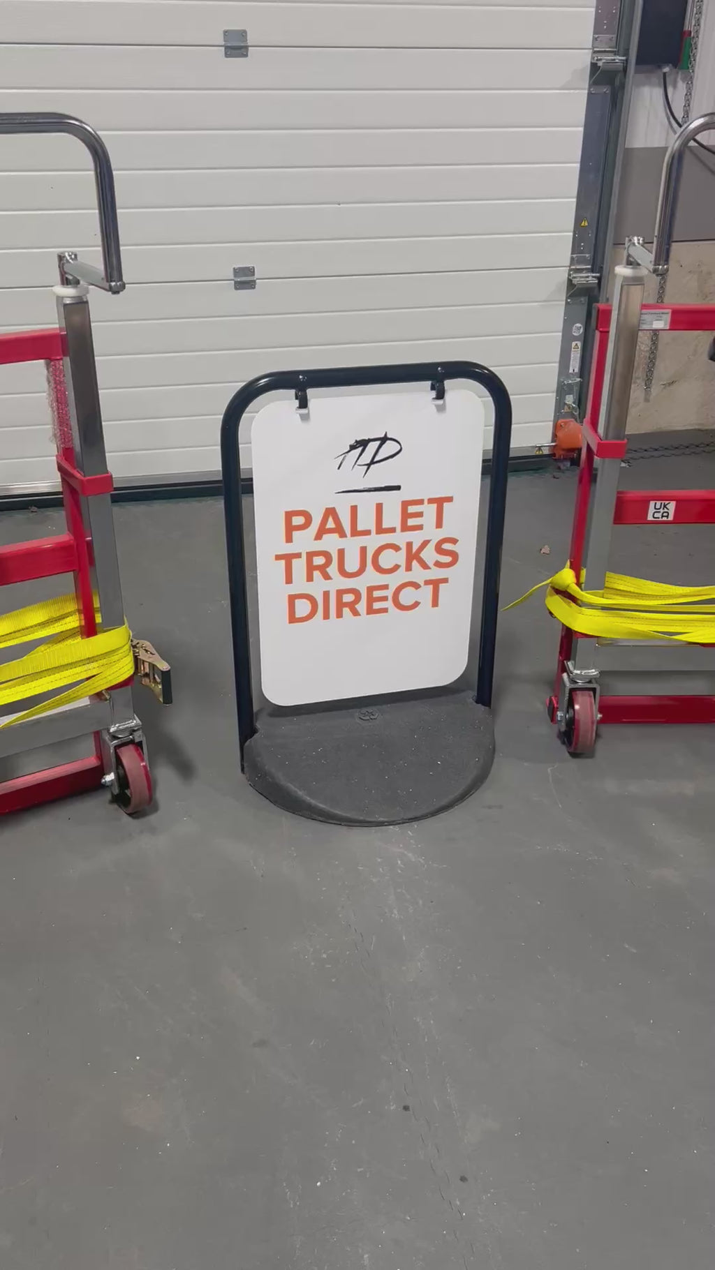 Lift Mate FML180B transport units showing toe plate and lifting mechanism