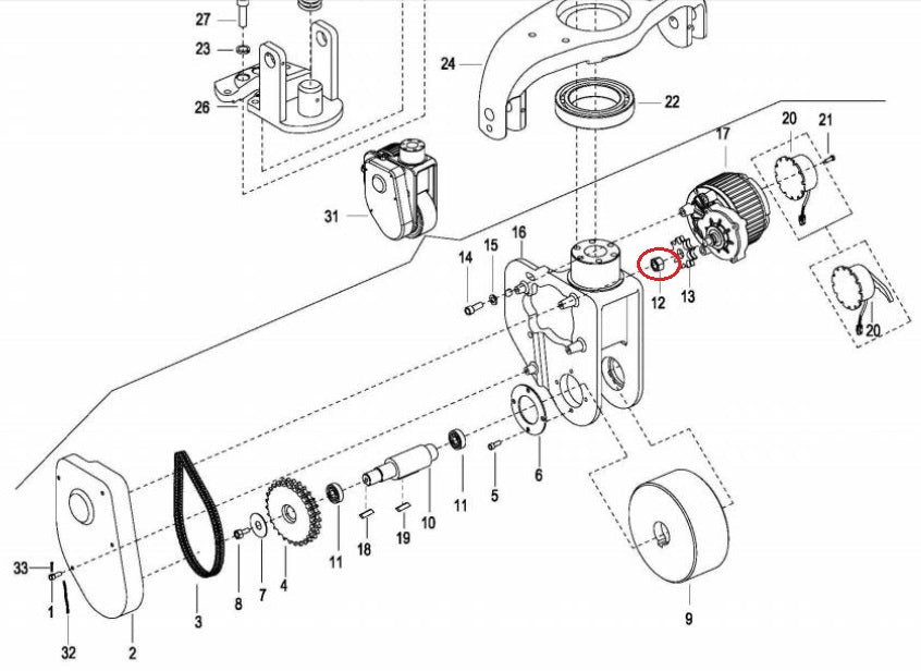 Nut M8 EP Equipment 0000-000740-00