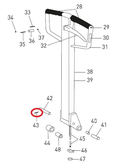 Locking Pin 3mm x 20mm BT Toyota 20461