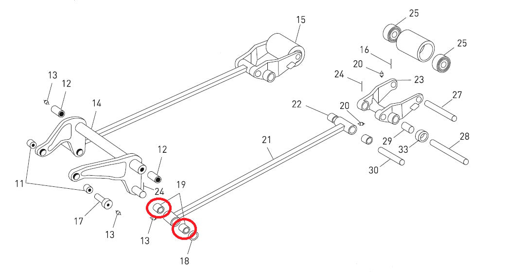 Bush 20mm x 22mm x 12mm BT Toyota 30023