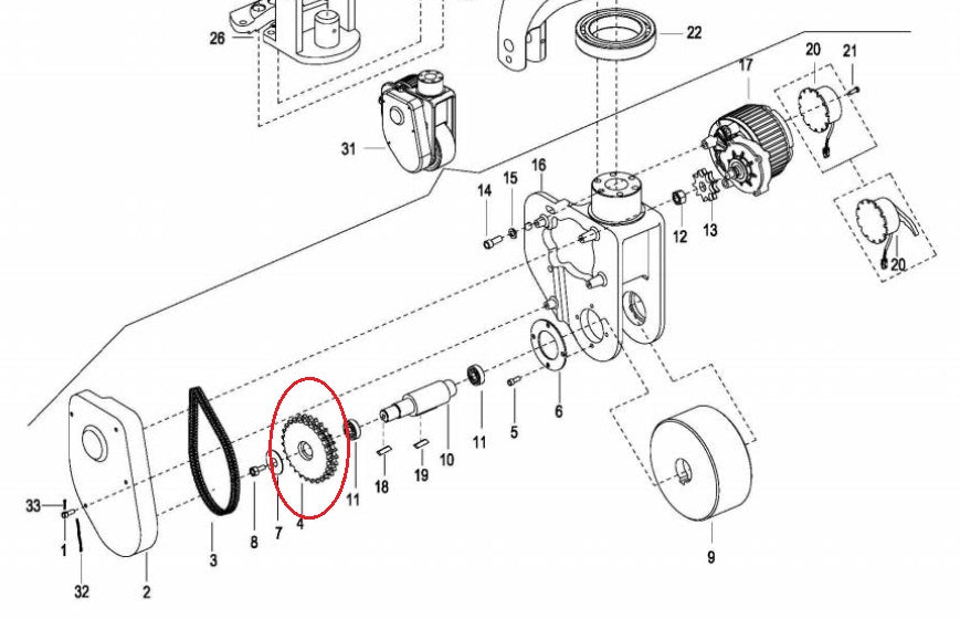 Chain Wheel 27 Teeth