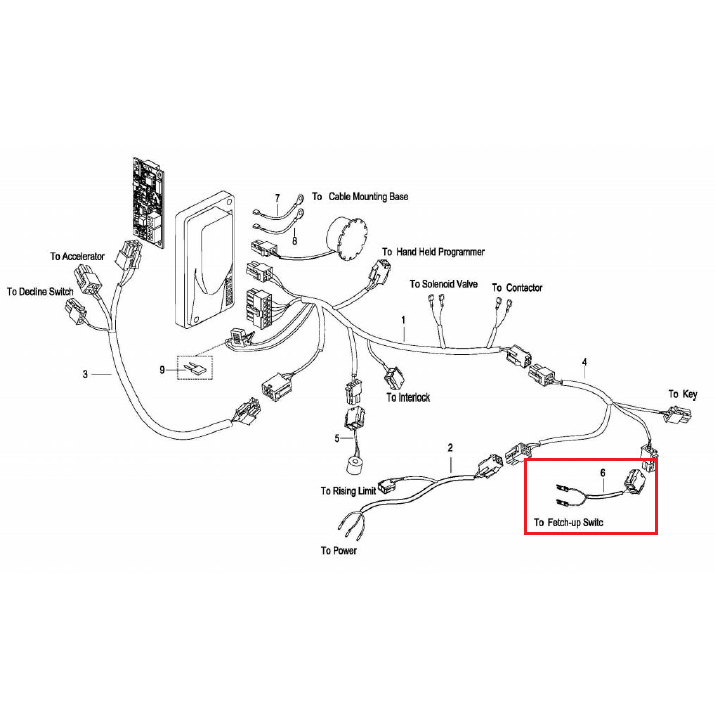 Liftek Powerglide Wire To Fetch-Up Switch 1113-520012-00