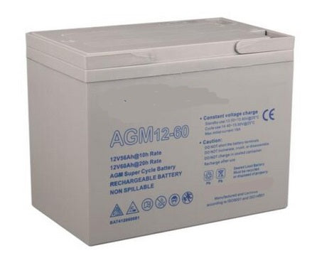 Battery AGM Deep Cycle 12V 60Ah EP Equipment 1114-500003-0A