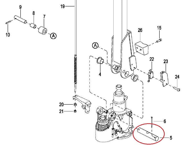 Shaft Liftek Drivertruk 10 1121-300004-00