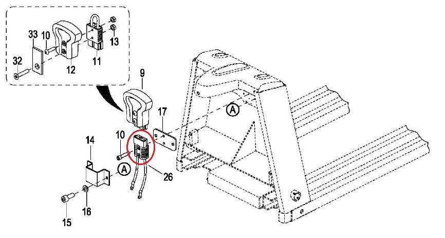 Connector Battery Assembly EP Equipment EPT20-15EHJ 1121-531000-0A