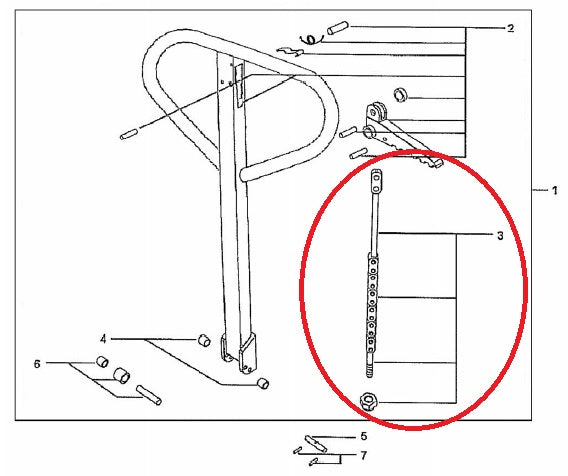 Lowering Rod Complete Total Source 144TA2951