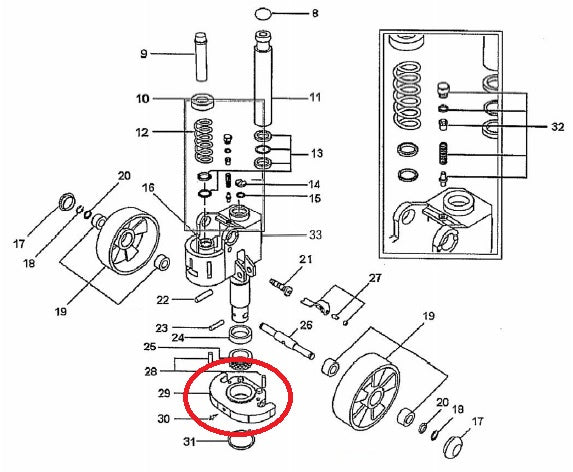 Thrust Plate HPT-A Total Lifter 128TA4384