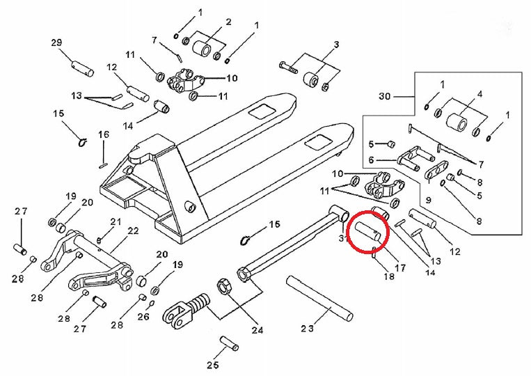 Total Source TRP0003 Axle 16mm x 105mm 144TA2677
