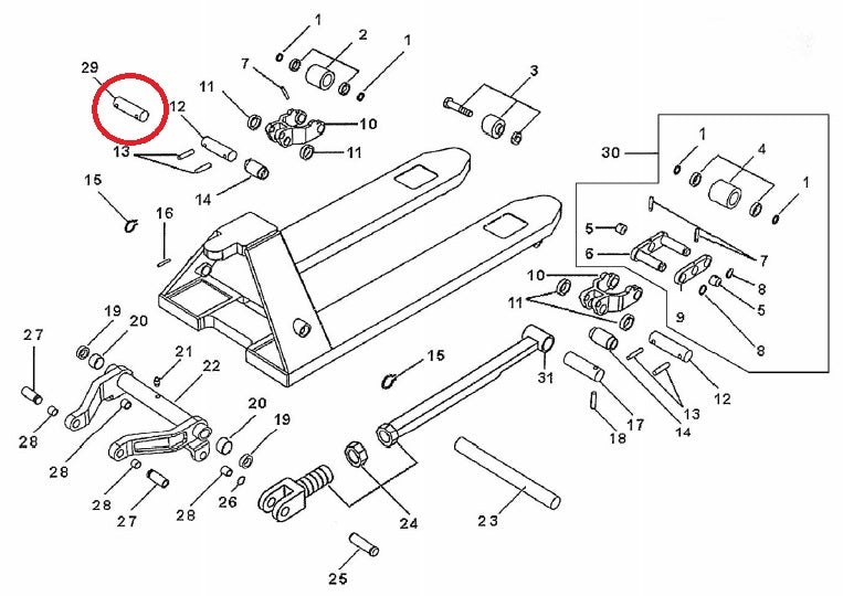 Total Source TRP0003 Axle 20mm x 130mm 144TA2695