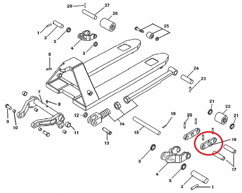 Load Wheel Fork Bracket Total Source 128TA4509