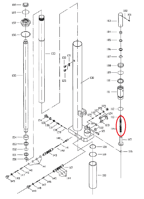 Spring 14mm x 162mm Climax 129TA5182