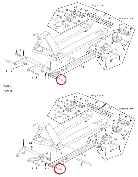 Total Lifter TRP0005 Axle 16mm x 52mm 144TA2672