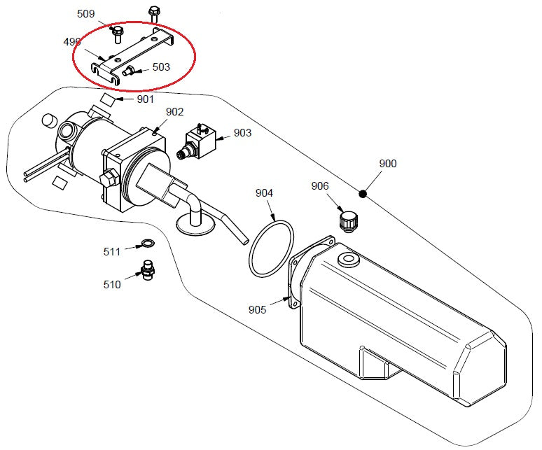 Bracket Pump Motor Logitrans SELFS1002 405716