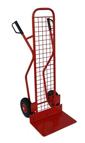 300kg D Handle Mesh High Back Sack Truck With Fixed Foot Plate