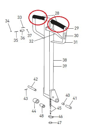 Plastic Handle BT Toyota L2000 47074