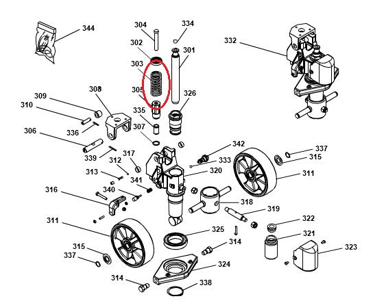 Spring 43.8mm x 127.5mm Pramac G001142