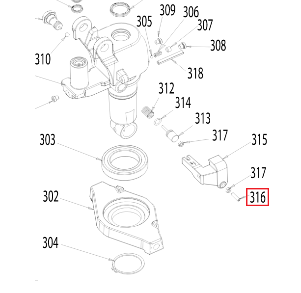 Pramac Lifter AGILE 12 Grub Screw M6 x 25mm G023102