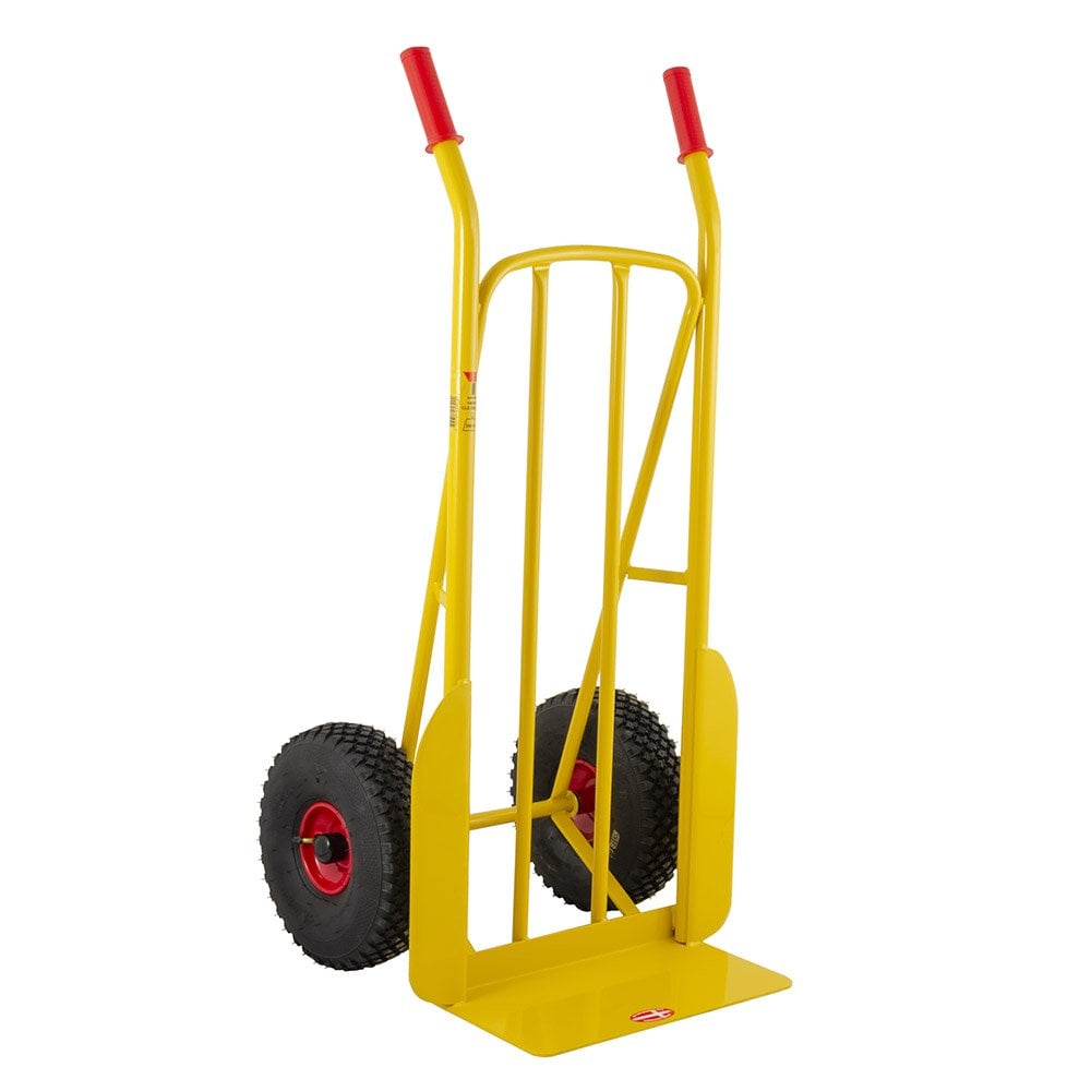 250kg Steel Rough Terrain Sack Truck With Fixed Foot Plate