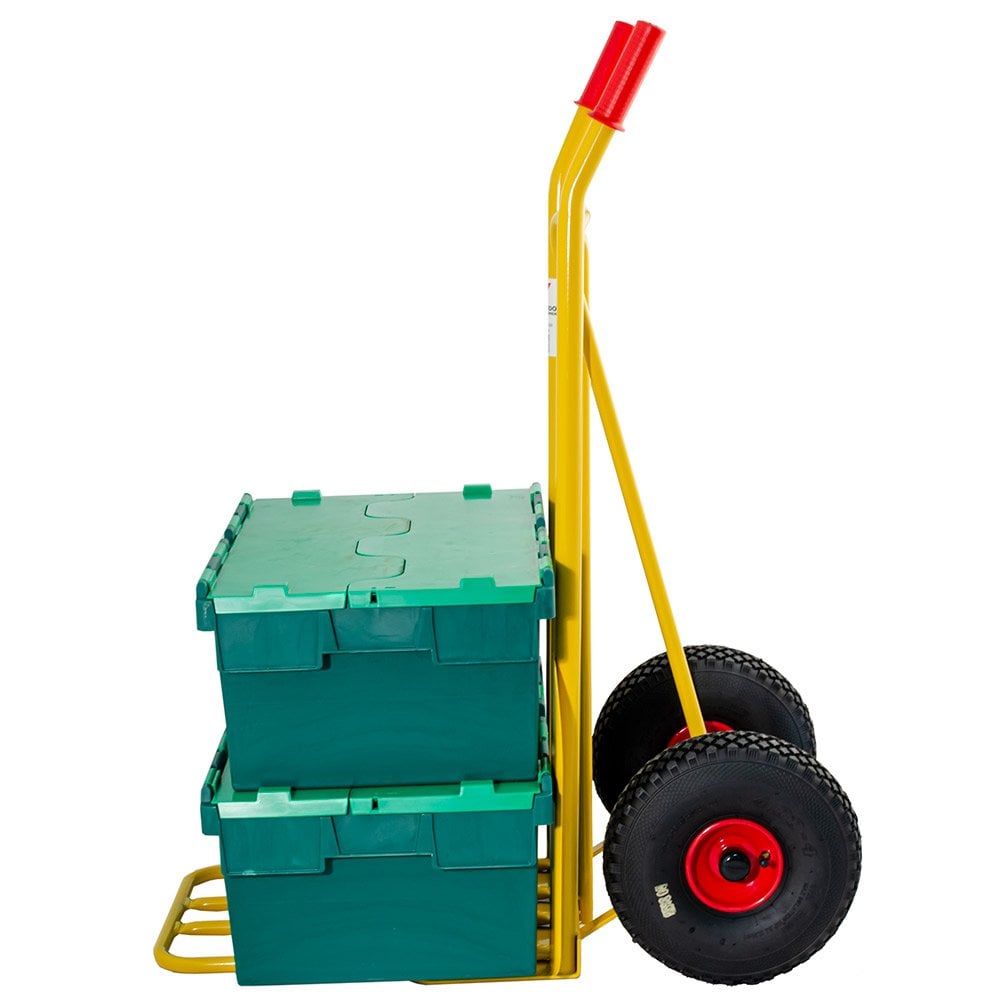 250kg Steel Rough Terrain Sack Truck With Dual Foot Plate