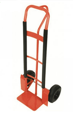 200kg Steel P Handle Sack Truck With Fixed Foot Plate