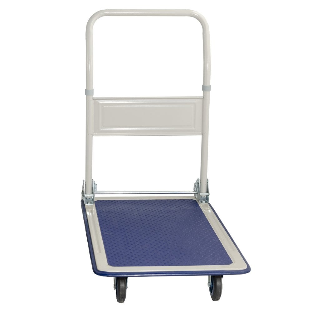 150kg Steel Folding Platform Trolley With Rubber Wheels