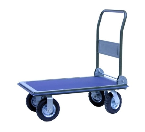 350kg Folding Platform Trolley With Pneumatic Wheels