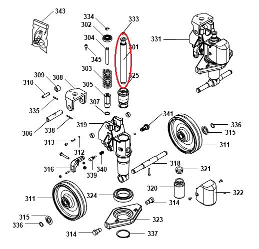 Lifting Cylinder Piston GS22 Basic Pramac S000003502