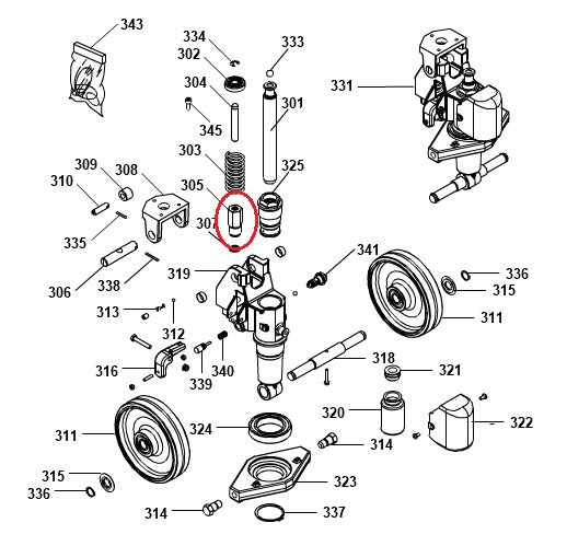 Piston Body GS22 Basic Pramac S0004010470