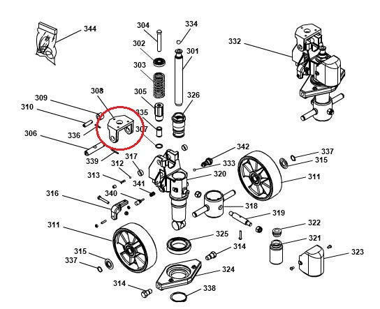 Handle Support Bridge GS25 Premium Pramac S0004011012