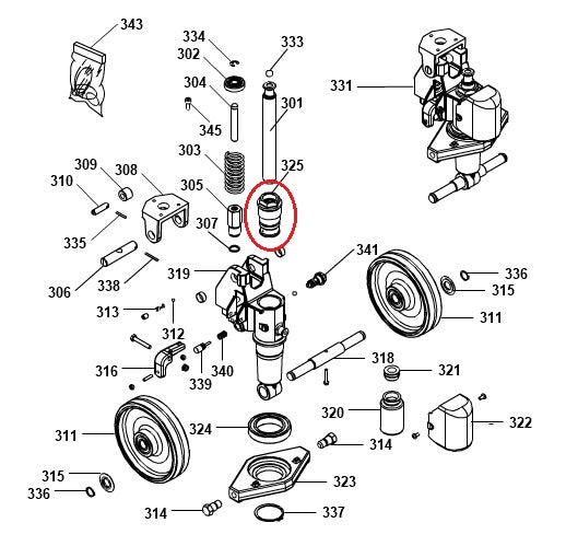 Hydraulic Cylinder Head GS22 Basic Pramac S0004011024