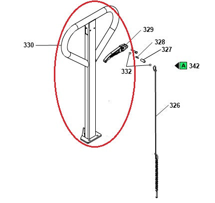 Tiller Handle GS22 Basic Pramac S0004030215